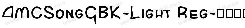 AMCSongGBK-Light Reg字体转换